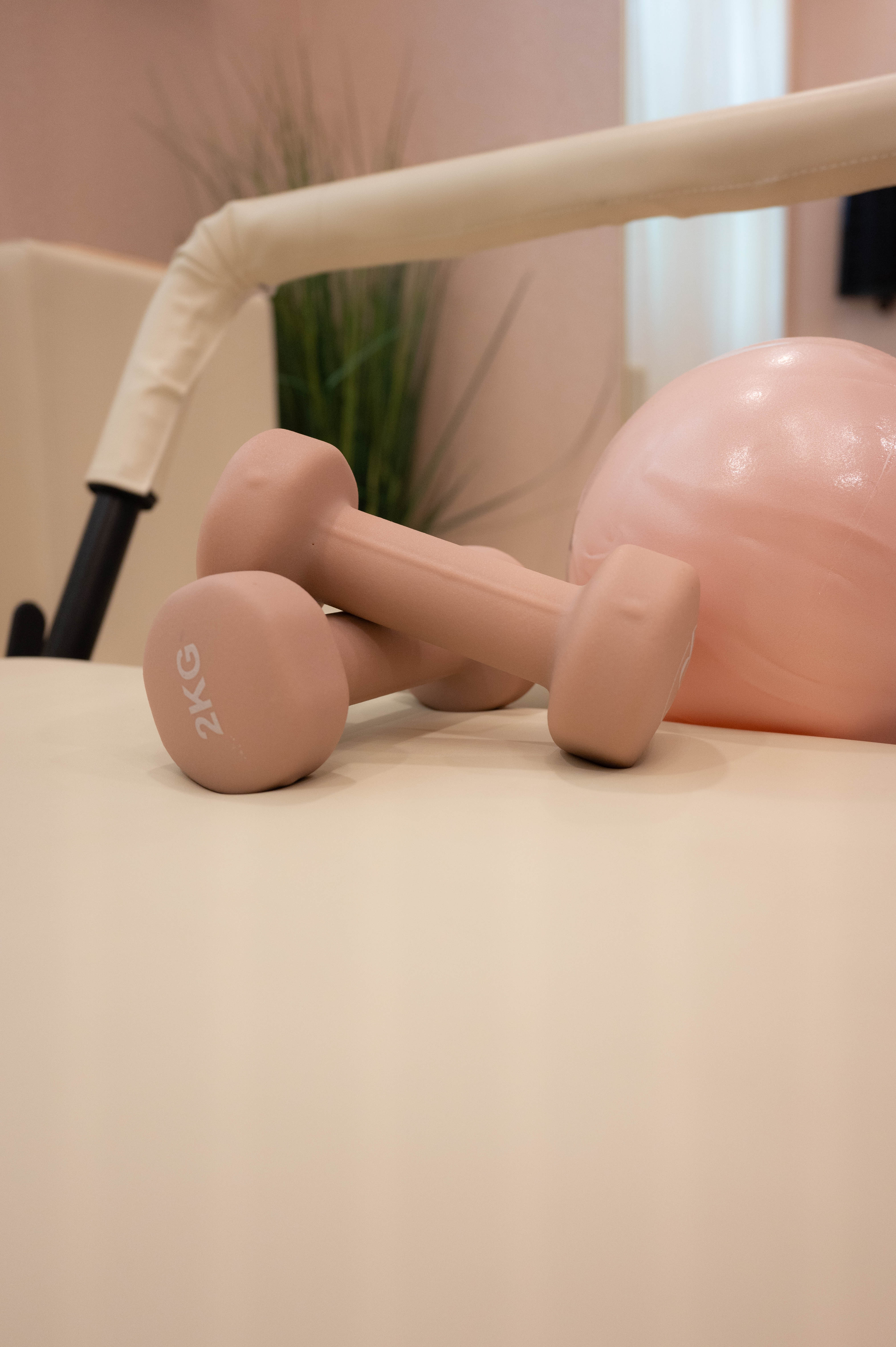 Equipment and props at ZUMIN Pilates Studio Boca